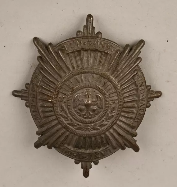 Prussian Garde Jäger Enlisted model 1915 Shako Plate Visuel 1 principal